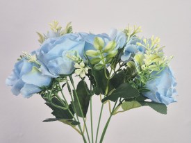 Ramo flores artificiales con clavelinas